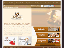 Tablet Screenshot of kamallawfirm.com